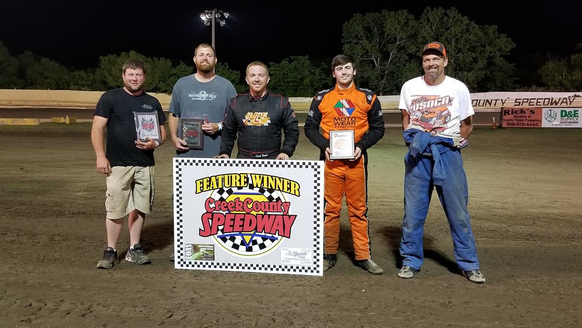 Wilson, Champlain, McSperitt, and Davis Garner Wins At Creek County Speedway