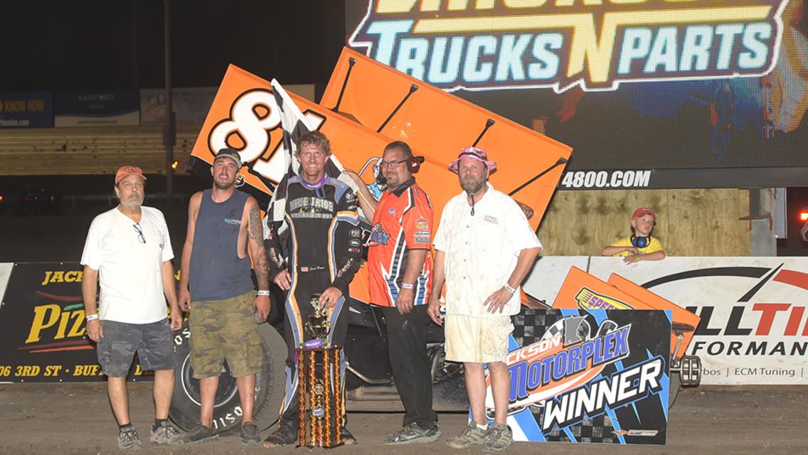 Dover Earns Victory at Jackson Motorplex and Top 10 at Salina Speedway