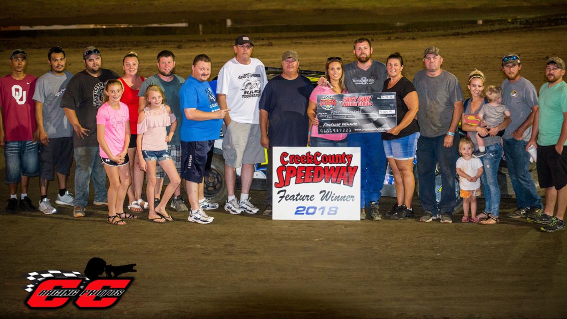 McSperitt Ups Win Total To Six as Clark, Shultz, Pense, and Wolfe Score Creek County Speedway Wins