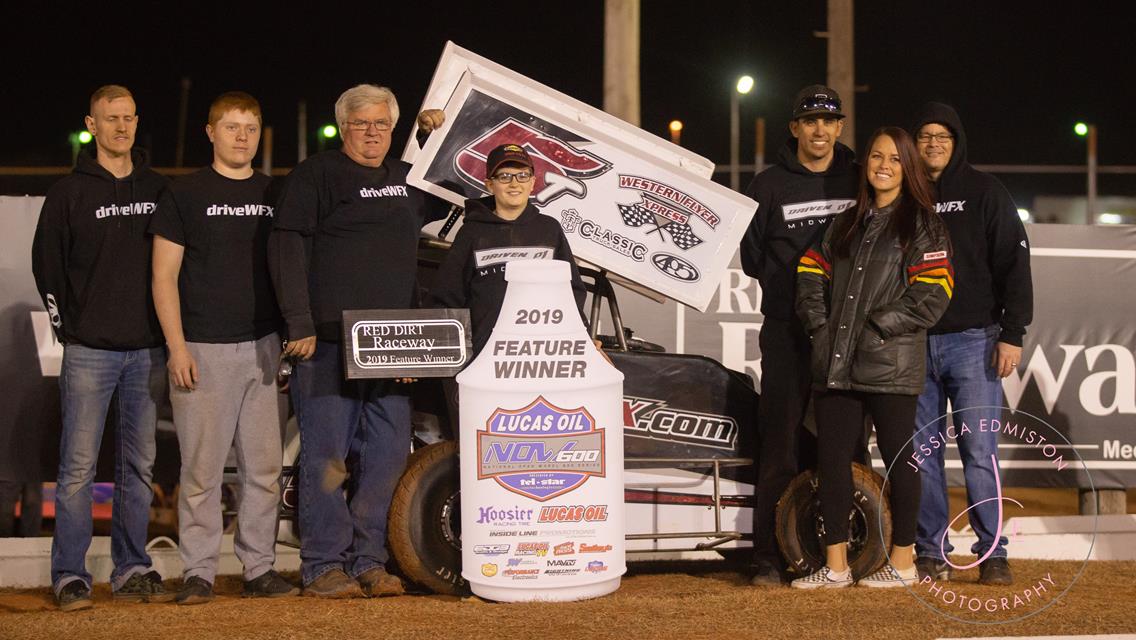 Flud and Timms Continue Lucas Oil NOW600 Series Winning Streaks as Cochran Joins in Victory Lane During Spring Nationals Opener at Red Dirt Raceway