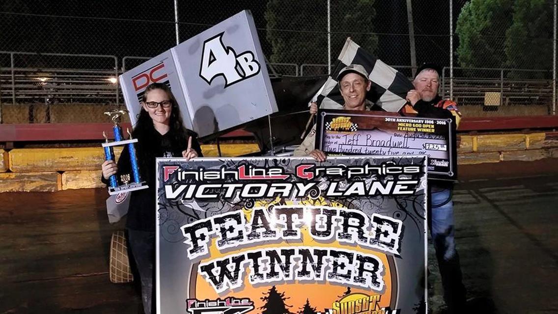 Campos And Yeack Win Schram Brothers Excavating Twin 50’s; A. Case, Broadwell, And Taylor Also Collect August 6th SSP Wins