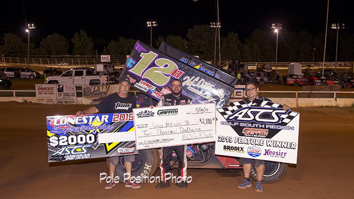Tony Bruce, Jr. Grabs Lonestar Speedway Victory In ASCS Gulf South/Lone Star Matchup