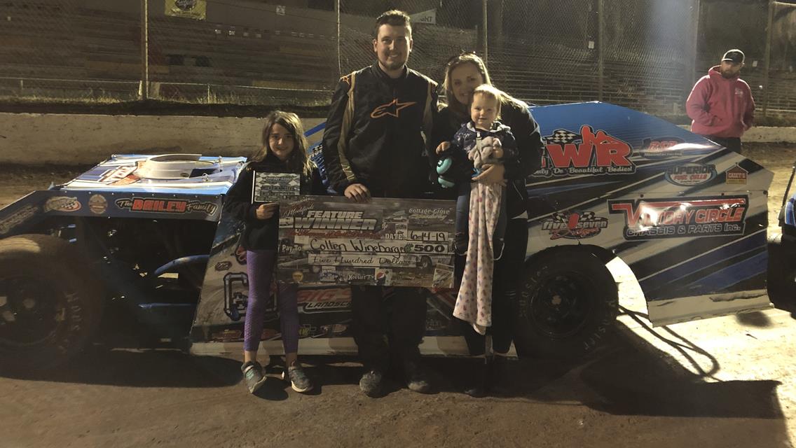 Tanner Holmes Wins ISCS Opener With Last Lap Pass; Collen Winebarger Scores Second Mod Win Of ’19 At CGS