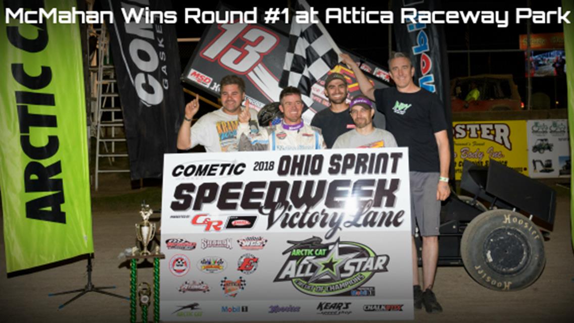 Paul McMahan wins at Attica to open Cometic Gasket Ohio Sprint Speedweek presented by C&amp;R Racing