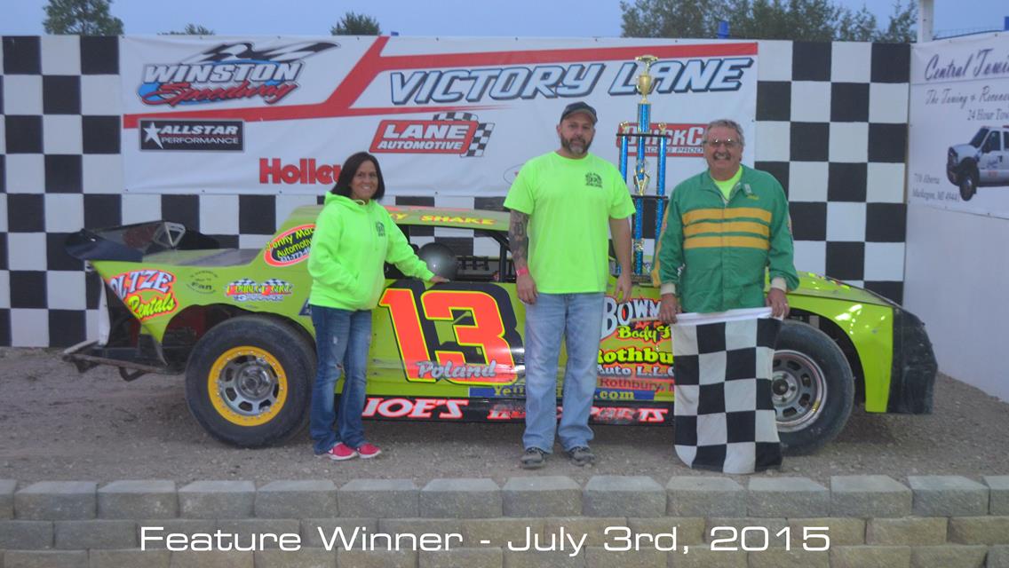 Derek Poland Celebrates July 4th Weekend with Street Stock Special Win