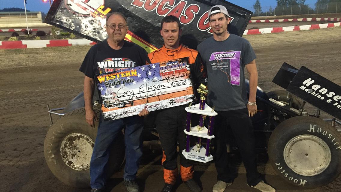 Cory Eliason Makes Late Race Move To Win Speedweek Northwest Round #3 At Willamette