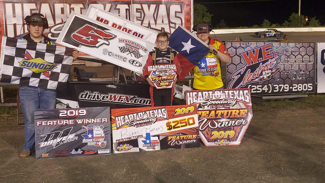 Lucas and Timms Heart O Texas Speedway Winners