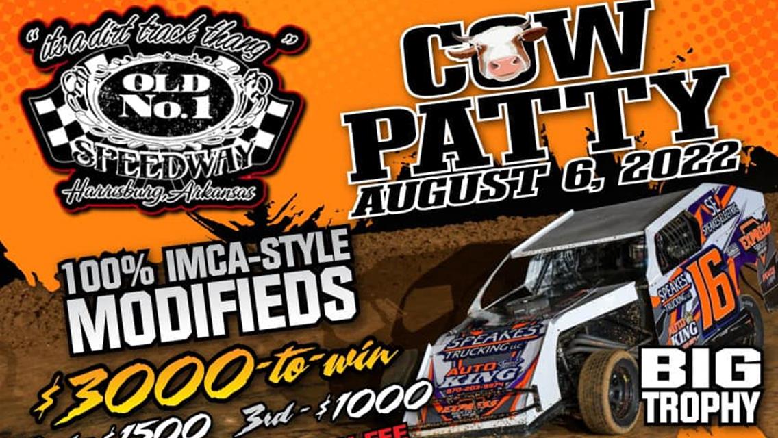 Cow Patty Set for this Saturday at Old No. 1 Speedway