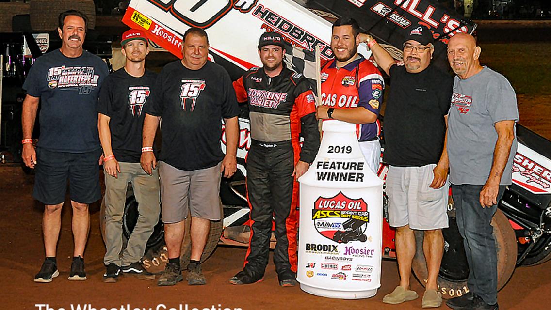 Sam Hafertepe, Jr. Makes In Five Wins In 2019 And His Second ASCS Speedweek Title