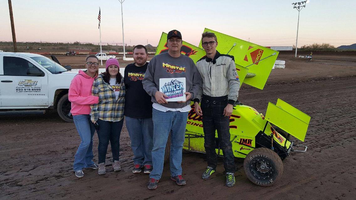 Jarrett Kicks Off 2016 with 2 Wins During Canyon Speedway Parks Winter Challenge!