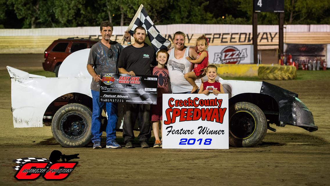 Alley, Davis, McQuary, McSperitt, and Longacre Earn Creek County Speedway Wins