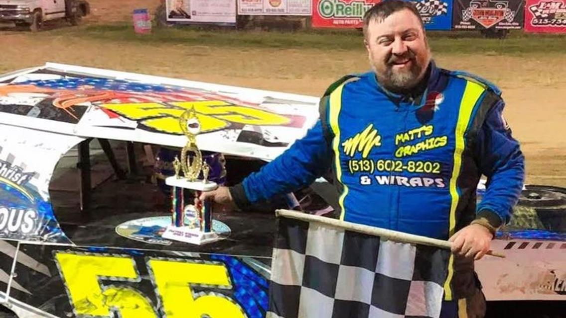 Matt Watson won in his USMPA Sport Mod at MRP Speedway on Friday, August 1.