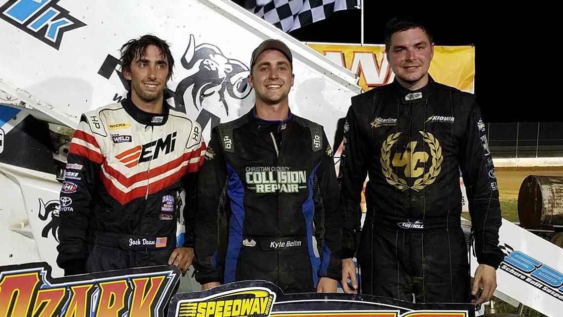 Bellm Holds Off Cornell With ASCS Warriors At Lake Ozark Speedway