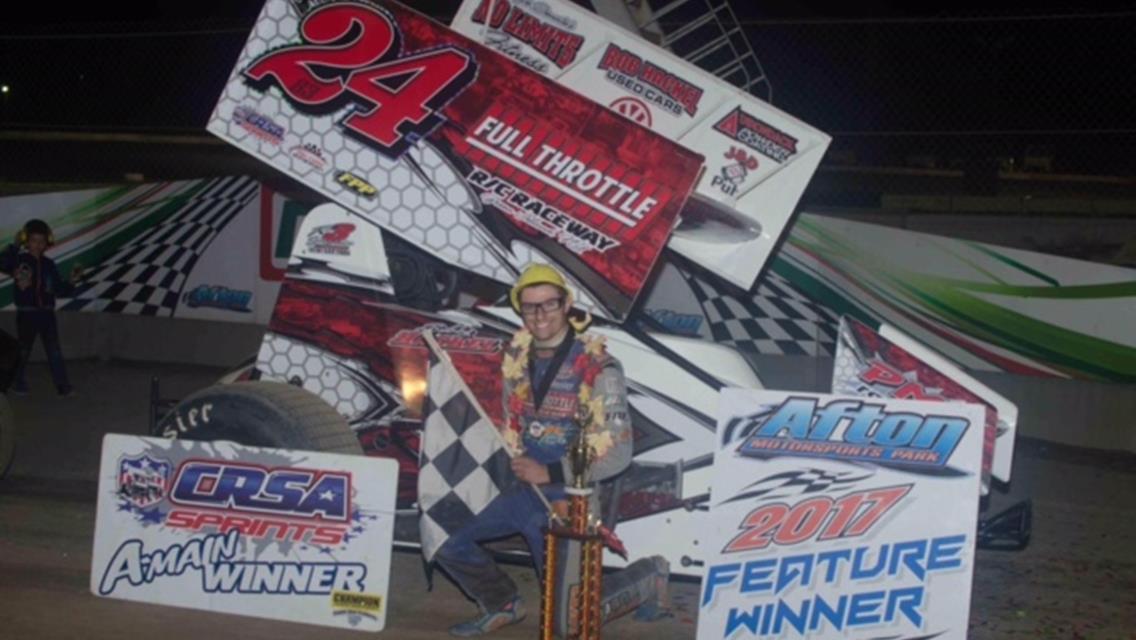 Bobby Hackel Invades and Conquers Afton with CRSA Sprint Tour Victory