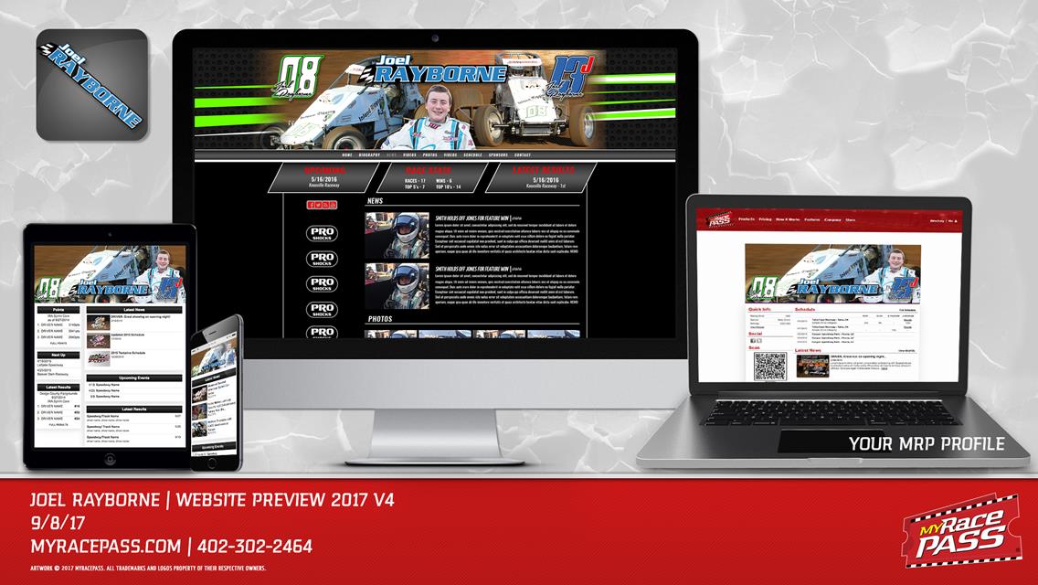 MyRacePass Generates Pro Platinum Package for Joel Rayborne