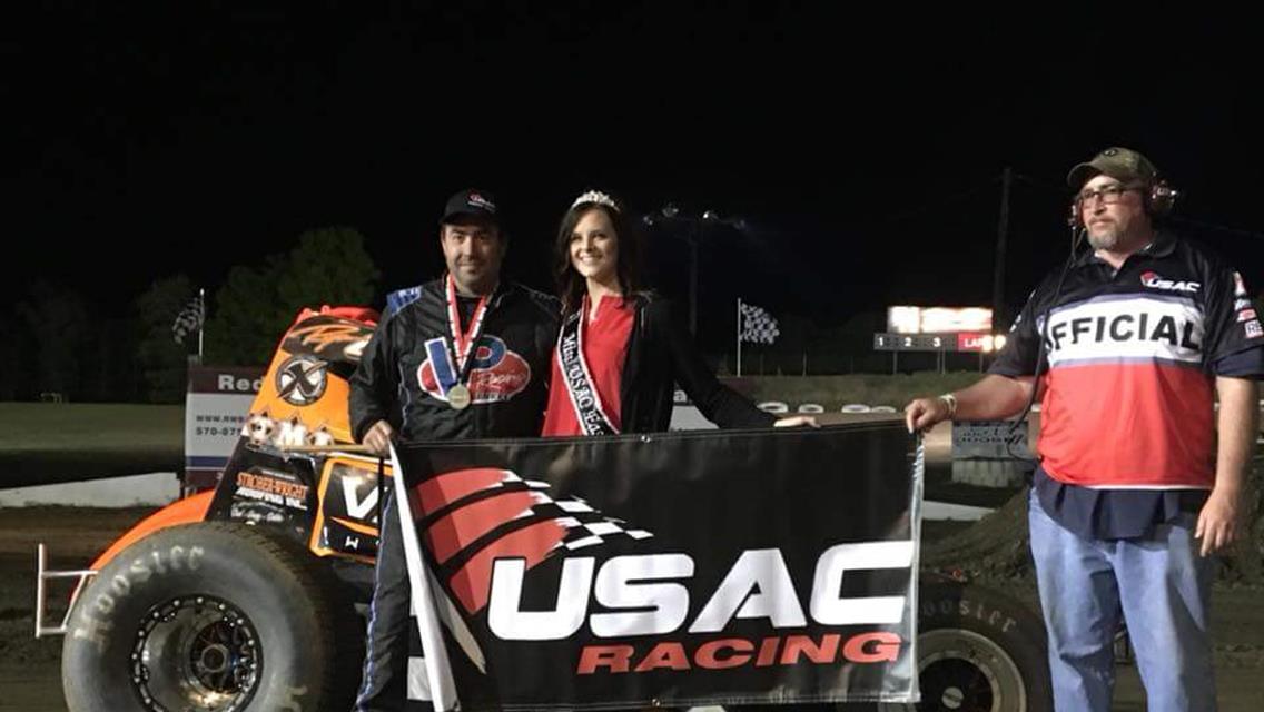 RYAN GODOWN ROCKETS HIS WAY TO FIRST EVER USAC WINGLESS SPRINT VICTORY