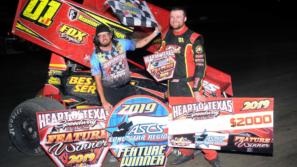 Jeb Sessums Grabs First ASCS Lone Star Triumph At Heart O’ Texas Speedway