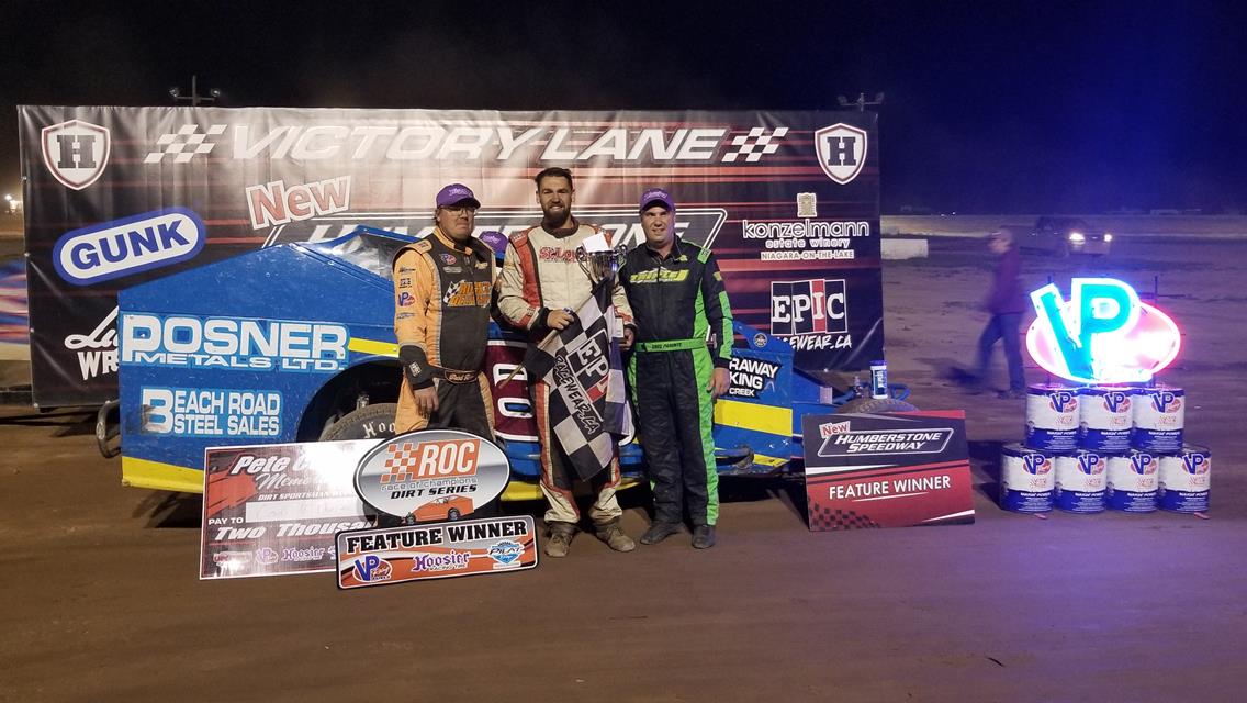 CODY MCPHERSON DRIVES TO THRILLING FEATURE VICTORY IN PETE COSCO MEMORIAL AT HUMBERSTONE SPEEDWAY ON SUNDAY NIGHT
