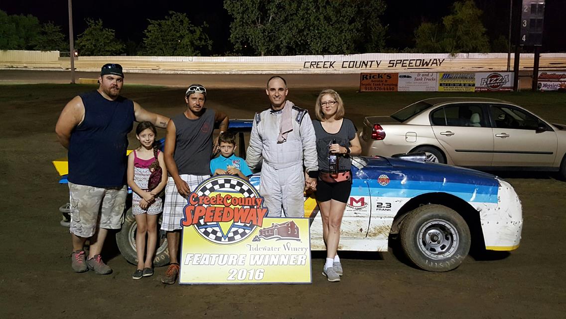 Bates Picks Up First Win of the Season, Davis, Knebel, Wolfe, McQuary Repeat at Creek County Speedway on Saturday Night