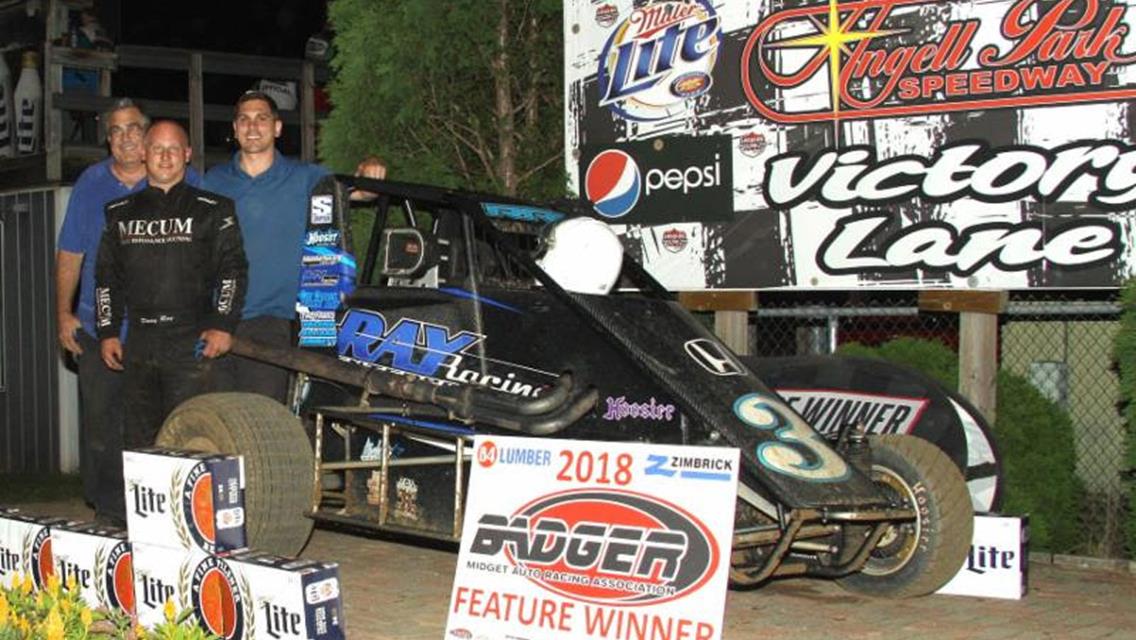 Ray tops Badger Midgets at Angell Park Speedway
