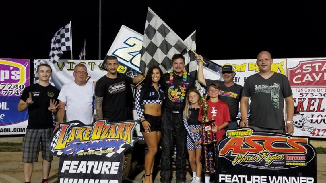 Cornell holds off Paulus For ASCS Warrior score at Lake Ozark Speedway