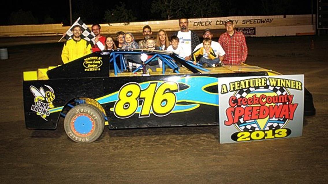 Wilson, Bates, Jefferies, Fisher, Phillips take home wins at Creek County Speedway