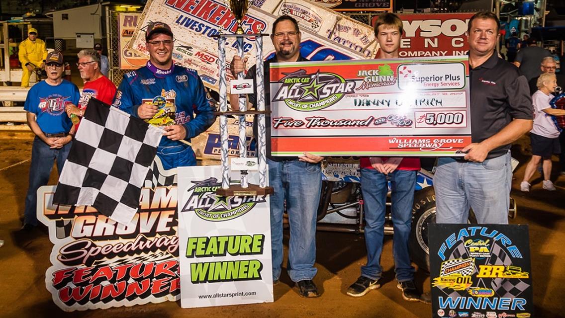 Danny Dietrich beats the All Stars at Williams Grove Speedway for Jack Gunn Memorial title