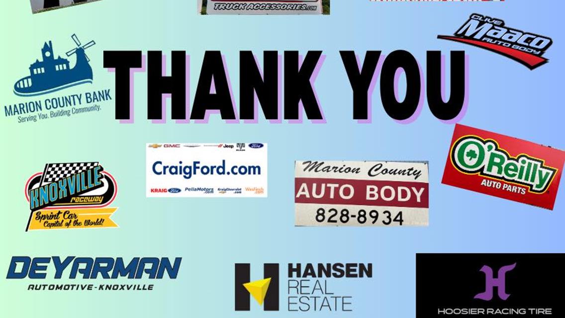 2025 Track Sponsors
