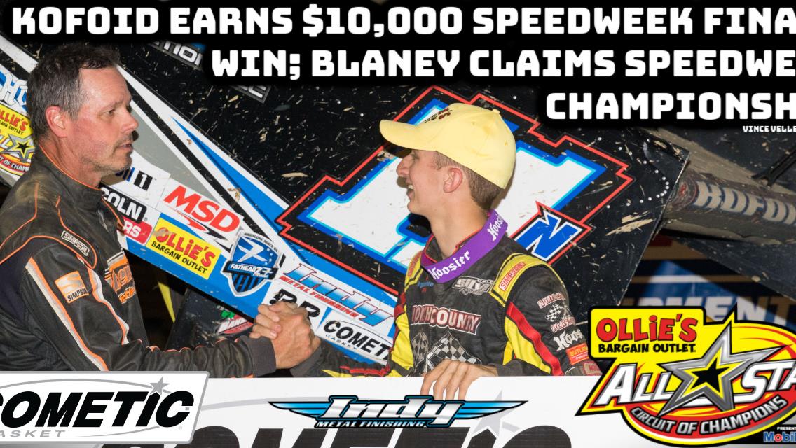 Buddy Kofoid uses last lap pass to garner Ohio Sprint Speedweek finale win worth $10,000