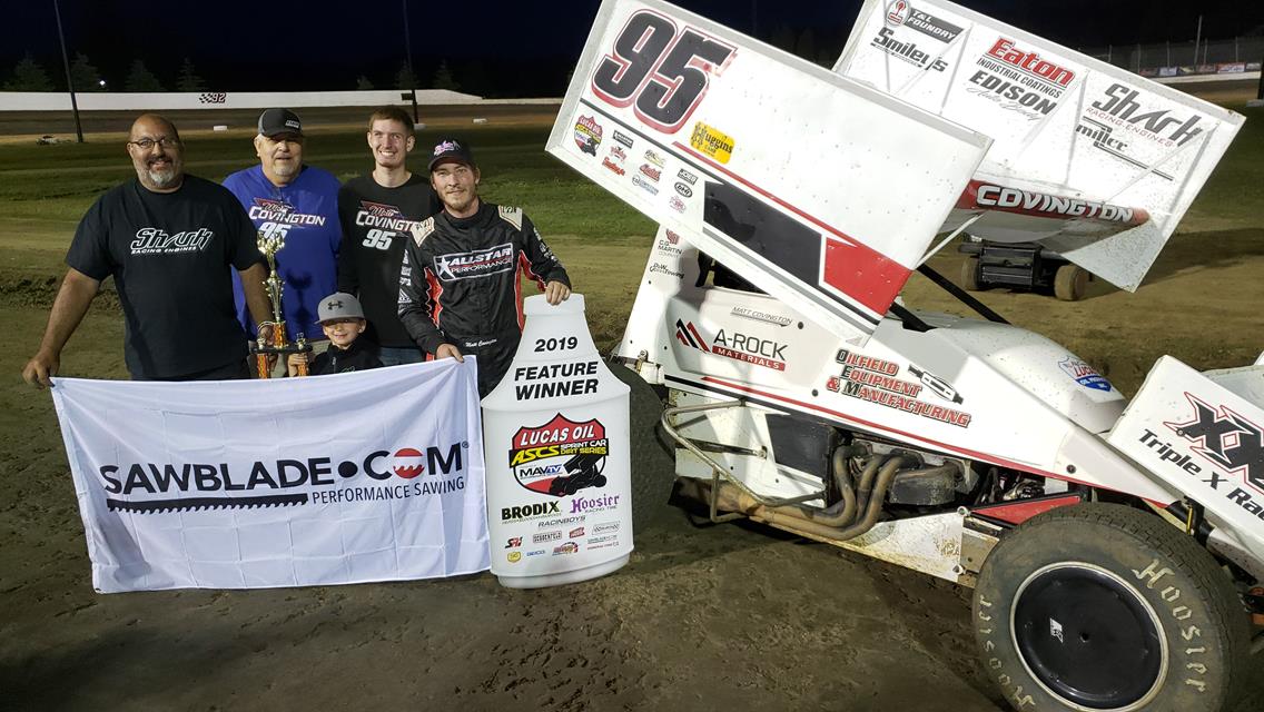 Matt Covington Masters The Fred Brownfield Classic With The Lucas Oil American Sprint Car Series