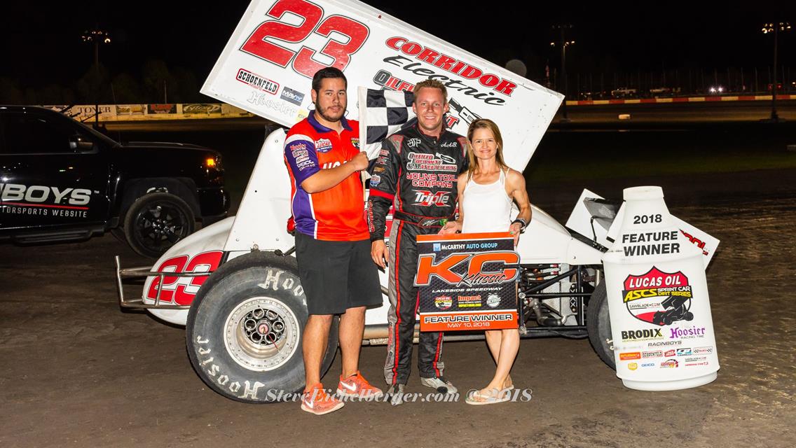 Bergman Wins at Lakeside Speedway During Busy Week