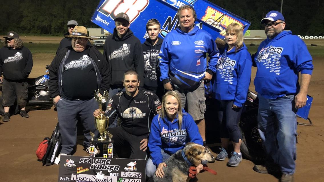 Jason Solwold Conquers Night One Of Marvin Smith Memorial Grove Classic With Late Race Pass; Graig Osborne Wins In The Hornets