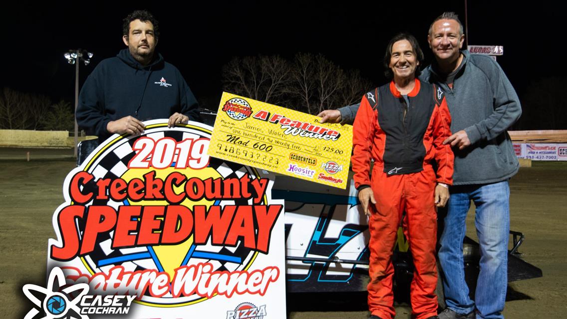 Chappell, Davis, Wilson, Knebel, and Waters Open 2019 Season At Creek County Speedway With Wins