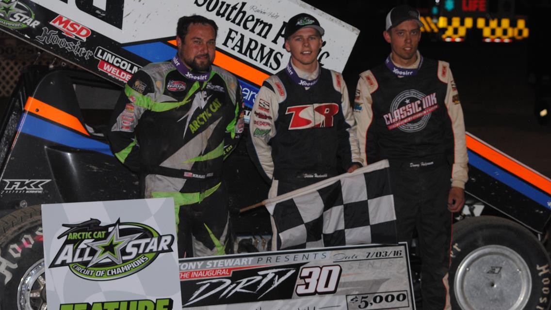 Sheldon Haudenschild Sweeps Independence Day Weekend Swing by Claiming Inaugural Dirty 30 at I-96 Speedway