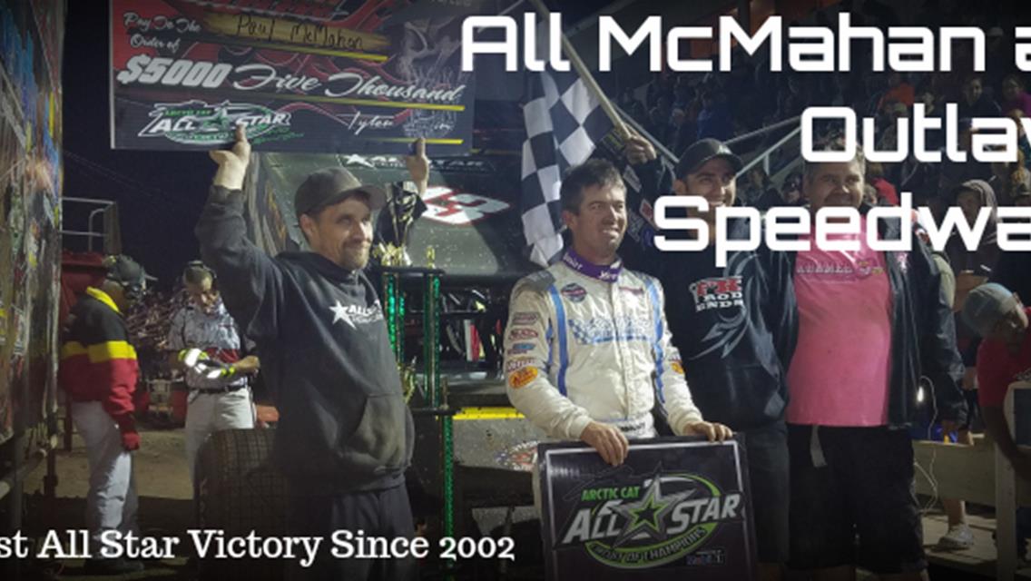 Paul McMahan scores first All Star victory since 2002 during visit to Outlaw Speedway