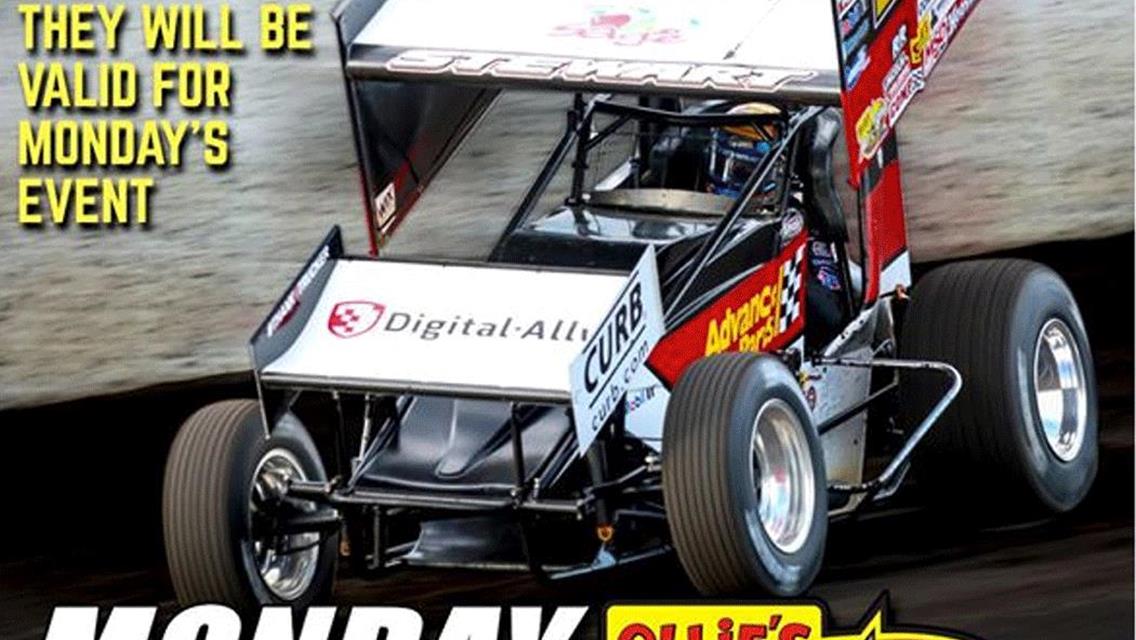 RESCHEDULED Mon. June 8th - Ollie’s All Star 410 Sprints FEATURING TONY STEWART at Lawton Speedway!