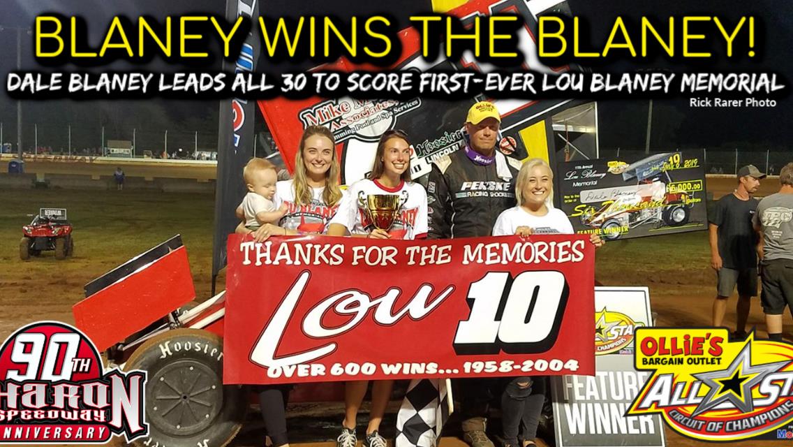 Dale Blaney scores emotional Lou Blaney Memorial victory at Sharon Speedway