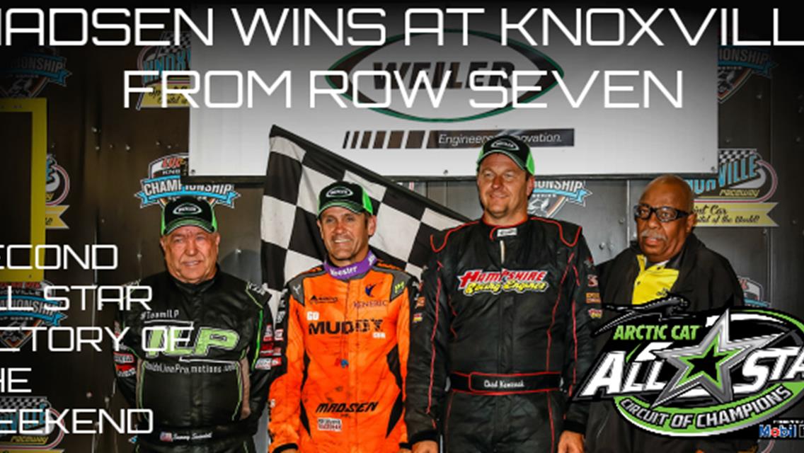 Kerry Madsen goes back-to-back with the All Star Circuit of Champions with win at Knoxville Raceway