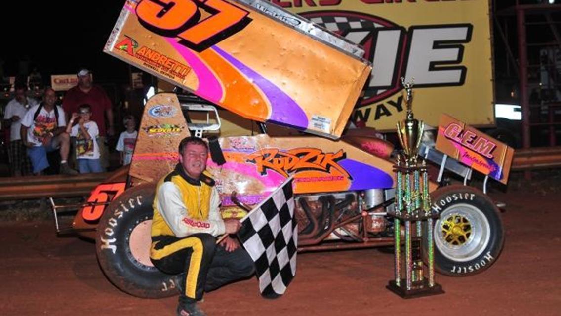 Edwards Whistles Dixie for First ASCS Rebel Win