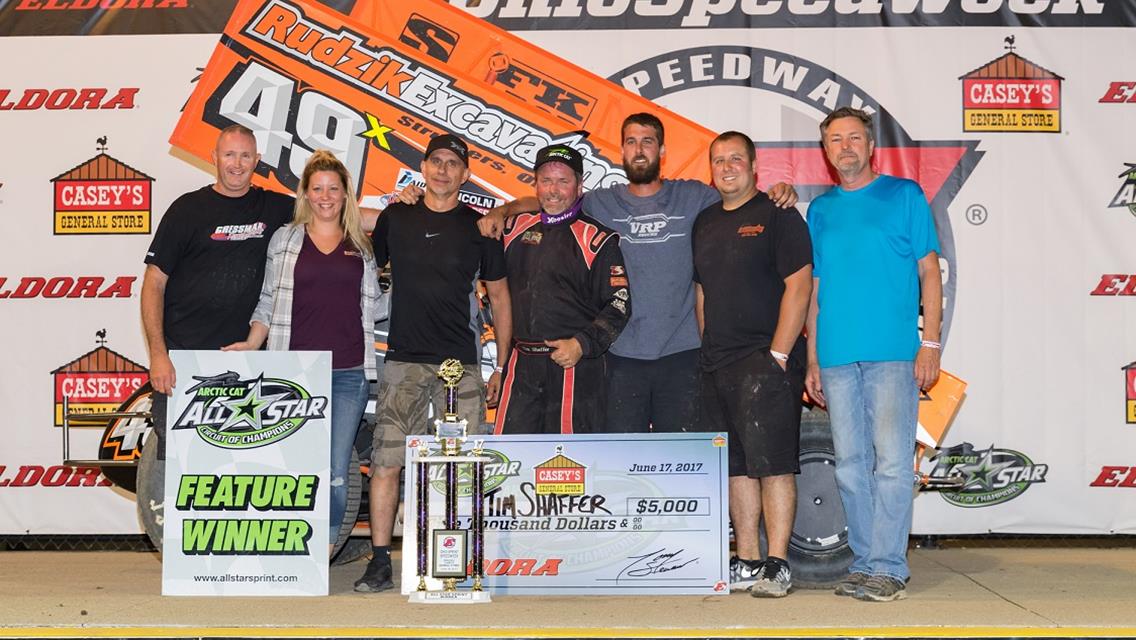 Tim Shaffer conquers Eldora Speedway to officially kick-off Ohio Sprint Speedweek presented by Cometic Gasket