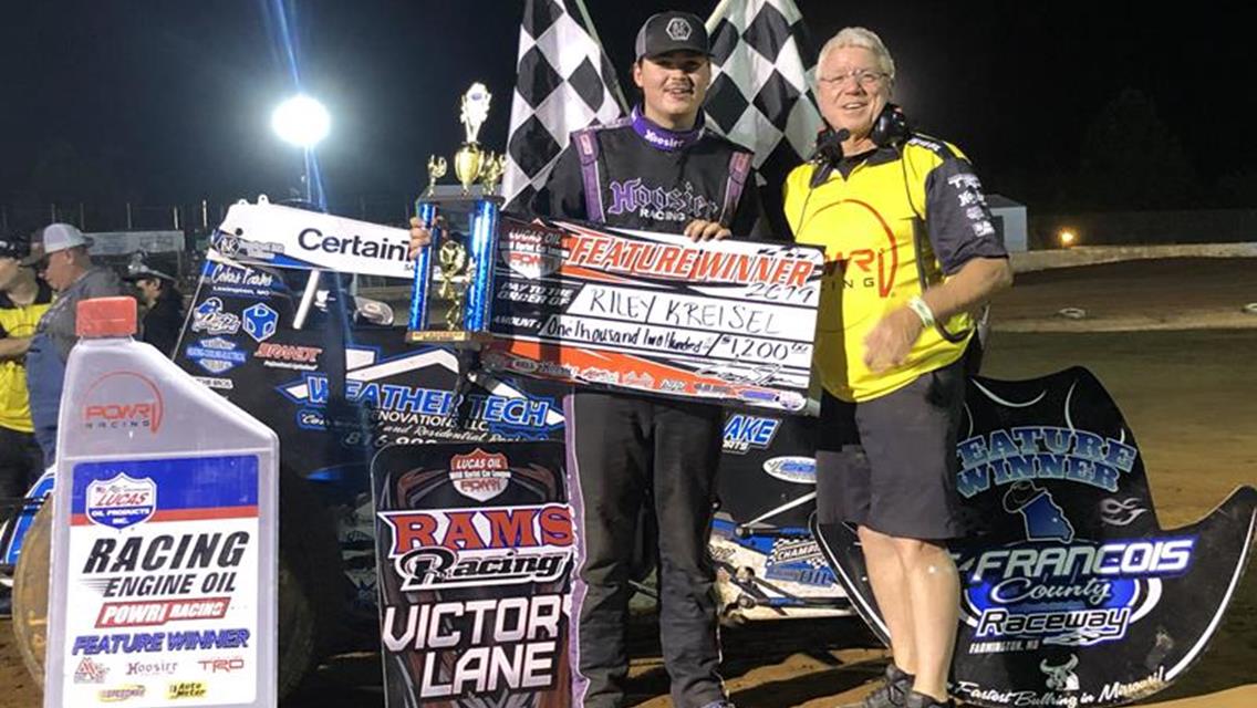 Kreisel completes WAR weekend sweep at St. Francois County