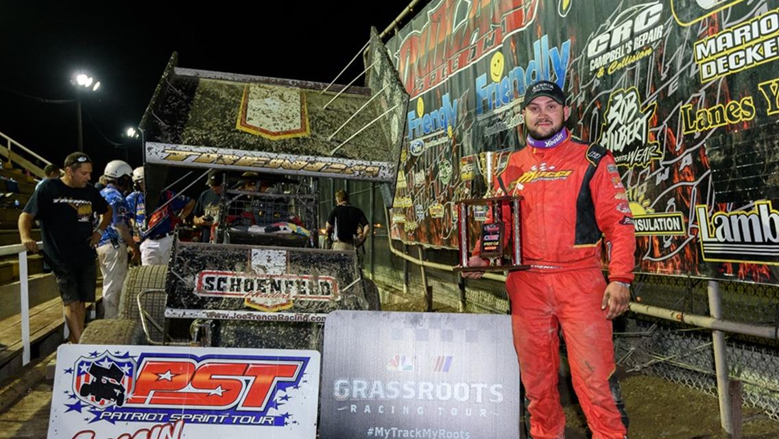 Trenca Sweeps Patriot Sprint Tour Show to Earn First Career Sprint Car Win