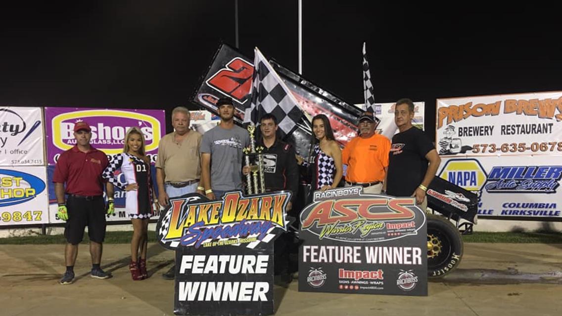 Miles Paulus Leads The Way With The ASCS Warrior Region At Lake Ozark Speedway