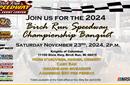 Birch Run Speedway 2024 Awards Banquet set for Nov...