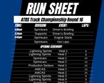 RUN SHEET RELEASED – APRIL 5!