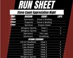 Official Run Sheet - Steve Cau