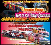 This Saturday $600 to win Vintage Sportsman