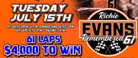 Richie Evans Remembered 61 coming up on Tuesday Ju...