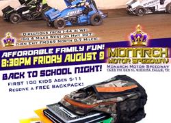 FRIDAY AUGUST 9th at Monarch Motor