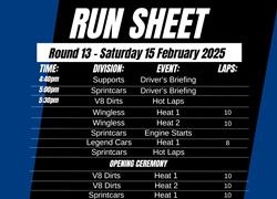 Run Sheet – February 15
